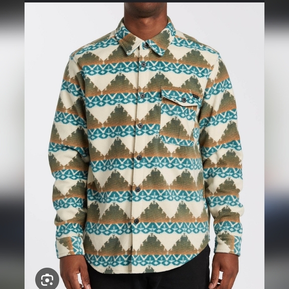 Billabong Furnace Flannel Fleece Jacket | Adventure Division | Large, Southwest - Picture 2 of 15